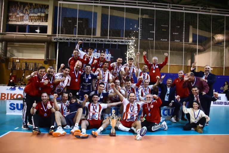 Βόλεϊ: Ο Ολυμπιακός κέρδισε 3-1 τον Μίλωνα και κατέκτησε το σούπερ καπ [vid]