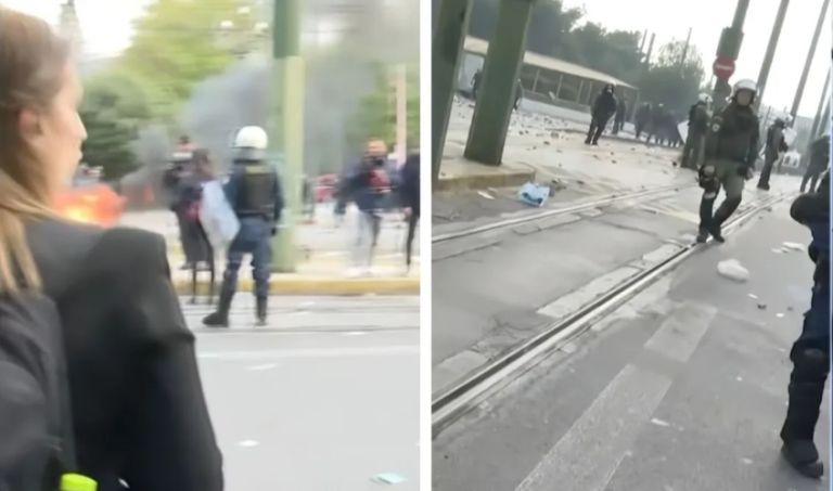 Τέμπη: Ρεπόρτερ του ΑΝΤ1 χτυπήθηκε από πέτρες – Ούρλιαξε στον αέρα του δελτίου [vid]