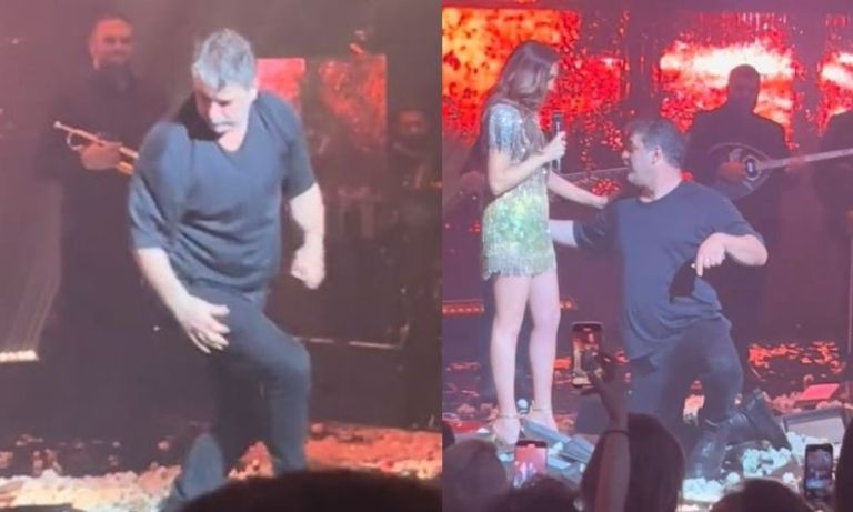 Το viral ζεϊμπέκικo του Βασίλη Μπισμπίκη και το τρυφερό φιλί στην Δέσποινα Βανδή [vid]