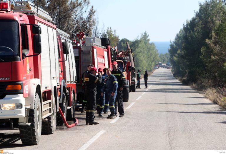 Χωρίς ενεργό μέτωπο η φωτιά στην Κερατέα