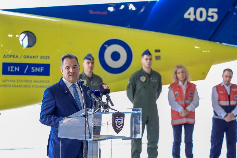 Άδωνις Γεωργιάδης: Παραλαβή του νέου αεροσκάφους για ενίσχυση των αεροδιακομιδών του ΕΚΑΒ