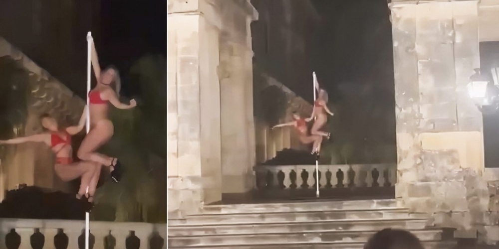Ημίγυμνα μοντέλα σε pole dancing στα Παλιά Ανάκτορα Κέρκυρας!