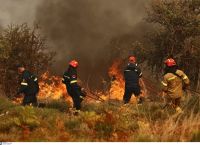 Μαίνεται η μεγάλη φωτιά στη Σμύρνη Μαίνεται η μεγάλη φωτιά στη Σμύρνη