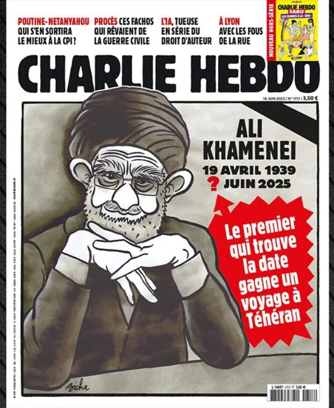 Charlie Hebdo: Ο πρώτος που θα βρει την ημερομηνία θανάτου του Χαμενεΐ κερδίζει ταξίδι στην Τεχεράνη