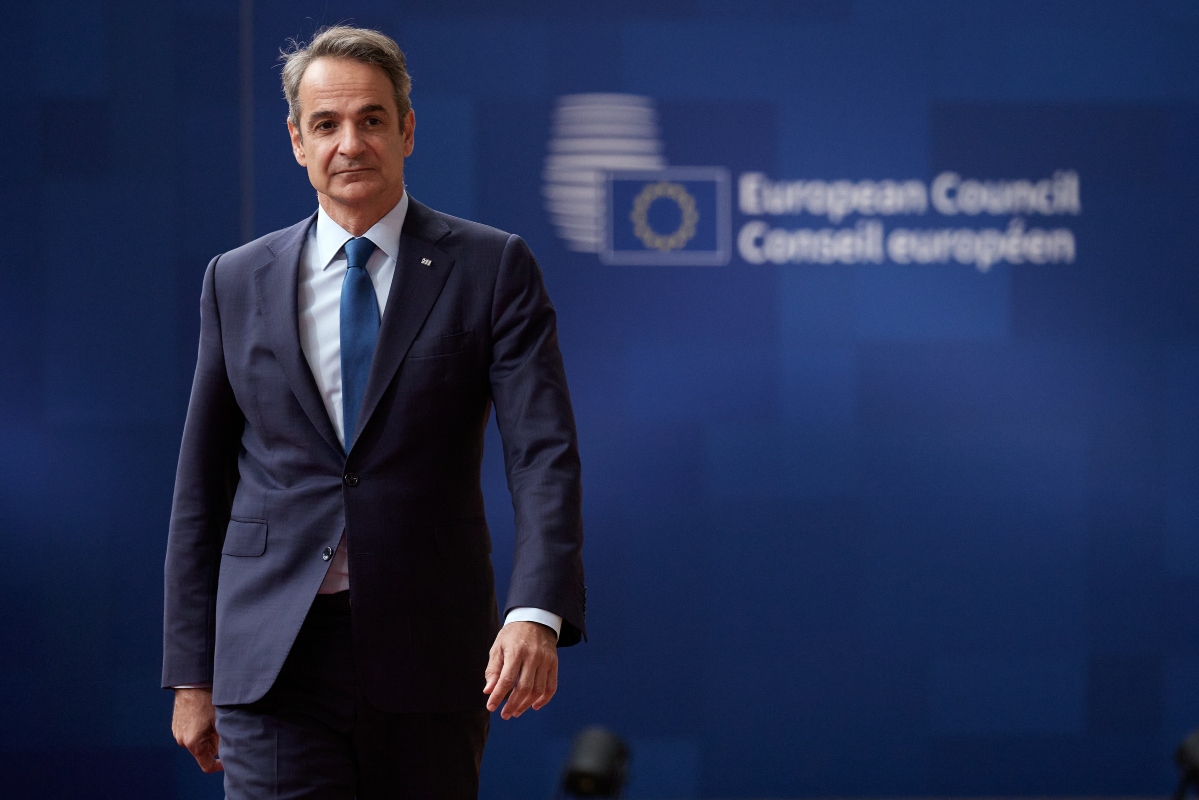 [378816] Ο ΠΡΩΘΥΠΟΥΡΓΟΣ ΚΥΡΙΑΚΟΣ ΜΗΤΣΟΤΑΚΗΣ ΣΤΗΝ ΣΥΝΕΔΡΙΑΣΗ ΤΟΥ ΕΥΡΩΠΑΪΚΟΥ ΣΥΜΒΟΥΛΙΟΥ (ΔΗΜΗΤΡΗΣ ΠΑΠΑΜΗΤΣΟΣ/ΓΡΑΦΕΙΟ ΤΥΠΟΥ ΠΡΩΘΥΠΟΥΡΓΟΥ/EUROKINISSI)
