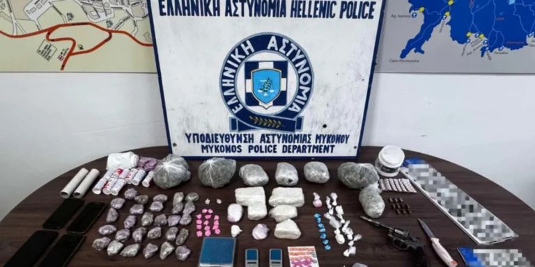 Μύκονος: Εξαρθρώθηκε εγκληματική οργάνωση που διακινούσε μεγάλες ποσότητες ναρκωτικών ουσιών [pics]