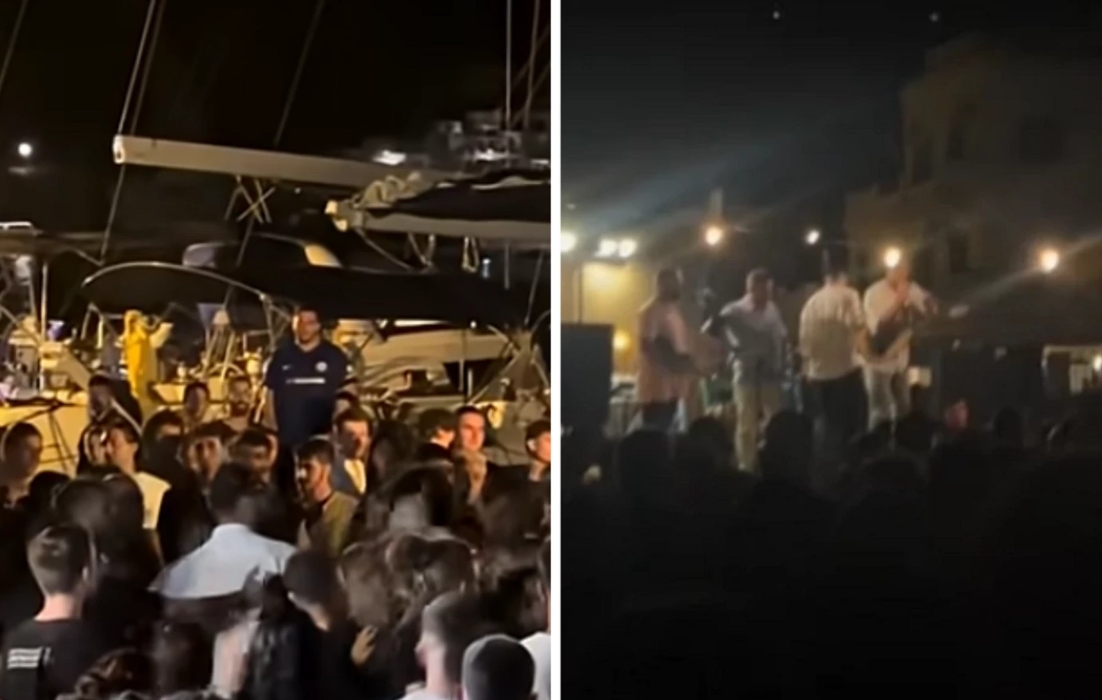 Αναταραχή στο πανηγύρι της Αμοργού μετά το σύνθημα για Παλαιστίνη – Πετάχτηκε μπουκάλι στον καλλιτέχνη