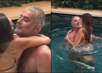 Δέσποινα Βανδή και Βασίλης Μπισμπίκης σε τρυφερές στιγμές στην πισίνα [pics]