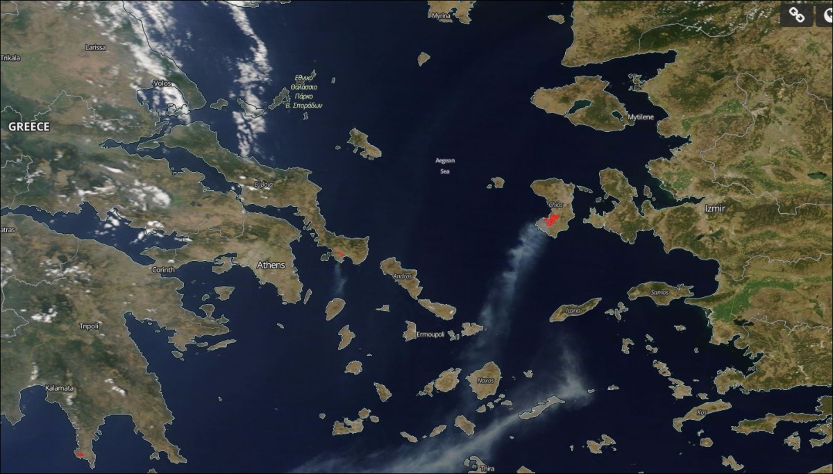 Φωτιά στην Τουρκία: Το Αιγαίο «πνίγεται» στον καπνό
