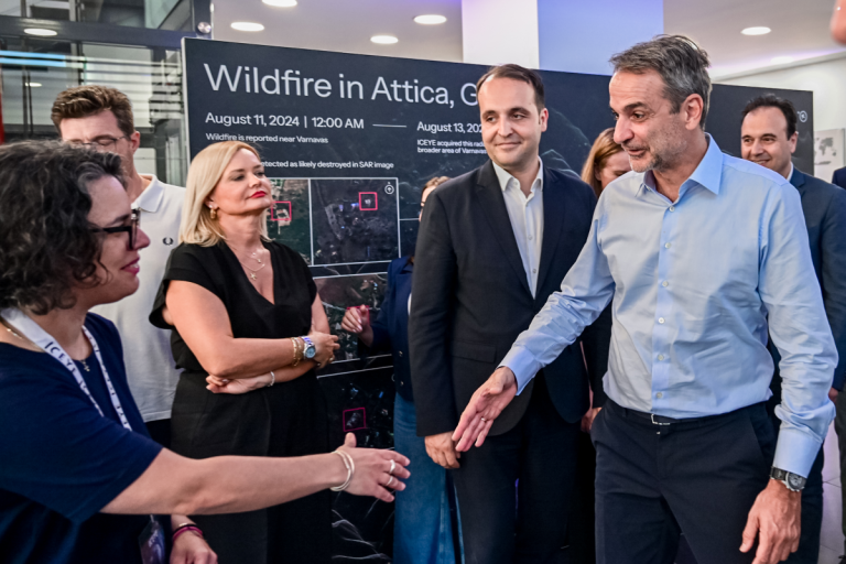 Μητσοτάκης από την ICEYE: «Η Ελλάδα στο κέντρο της ευρωπαϊκής διαστημικής τεχνολογίας»