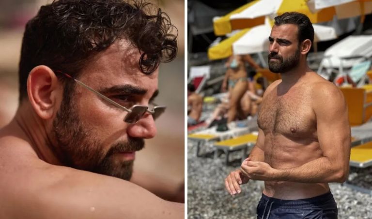 Νίκος Πολυδερόπουλος: Ποζάρει στην παραλία και κλέβει τις εντυπώσεις  [pics]