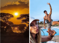 Αφρικανικό ταξίδι γεμάτο έρωτα για Οικονομάκου και Τσερέλα [pics]