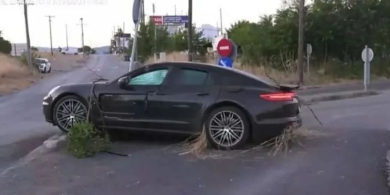 Καρέ-καρέ το θρίλερ στη Θέρμη: Ταυτοποιήθηκε ο οδηγός της Porsche – Διέφυγε σπάζοντας την ηλιοροφή!