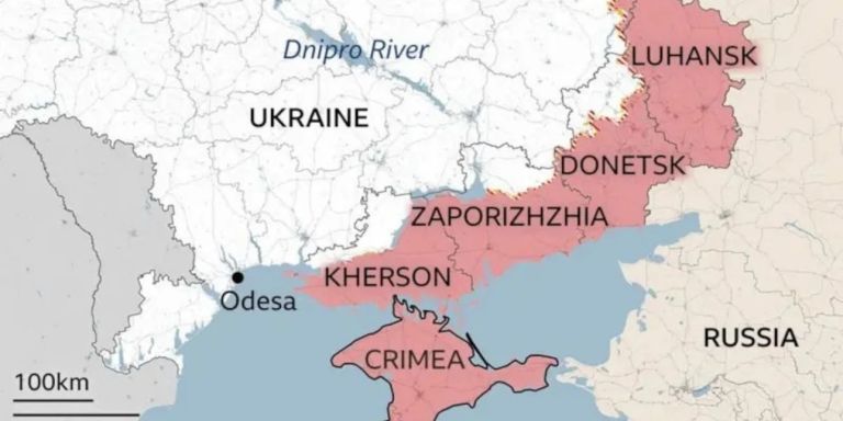 BBC: Οι περιοχές που διεκδικεί ο Πούτιν στην Ουκρανία – Τι παραχωρήσεις εξετάζει το Κρεμλίνο