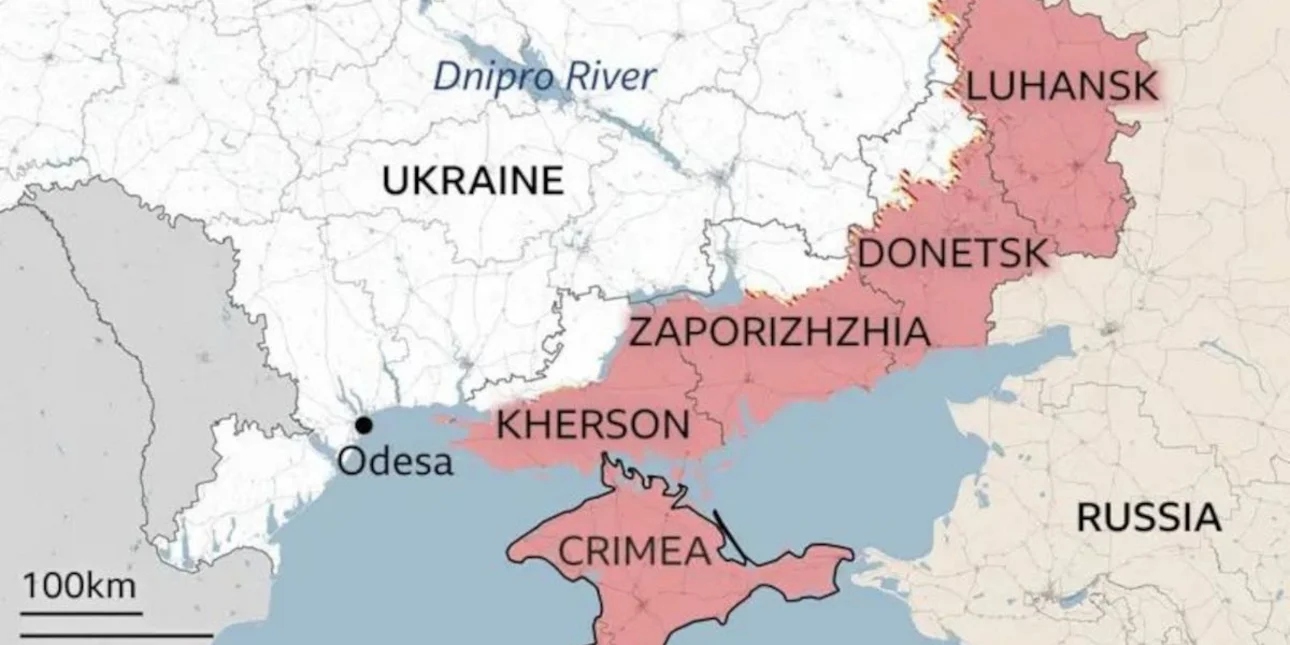 BBC: Οι περιοχές που διεκδικεί ο Πούτιν στην Ουκρανία – Τι παραχωρήσεις εξετάζει το Κρεμλίνο