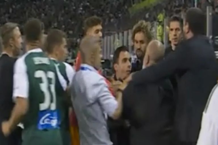 Παναθηναϊκός-Ολυμπιακός: Ένταση μεταξύ Καραπαπά και Τζαβέλλα [pics]