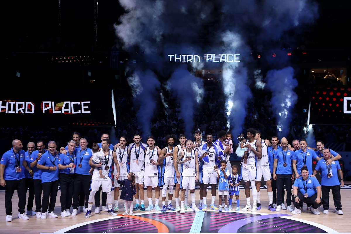 Eurobasket 2025: Η απονομή του χάλκινου μεταλλίου στην Εθνική Ελλάδος