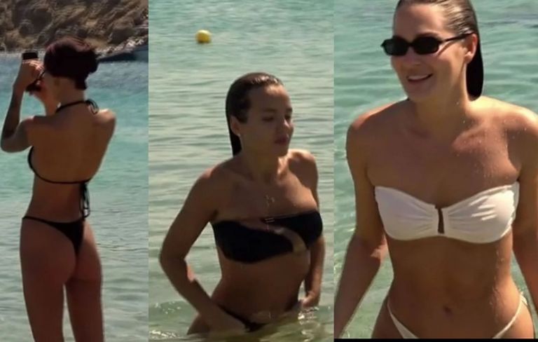 Τρεις Ρωσίδες εντυπωσίασαν με τα μικροσκοπικά μπικίνι τους στη Μύκονο – «Μας αρέσουν οι άντρες εδώ»