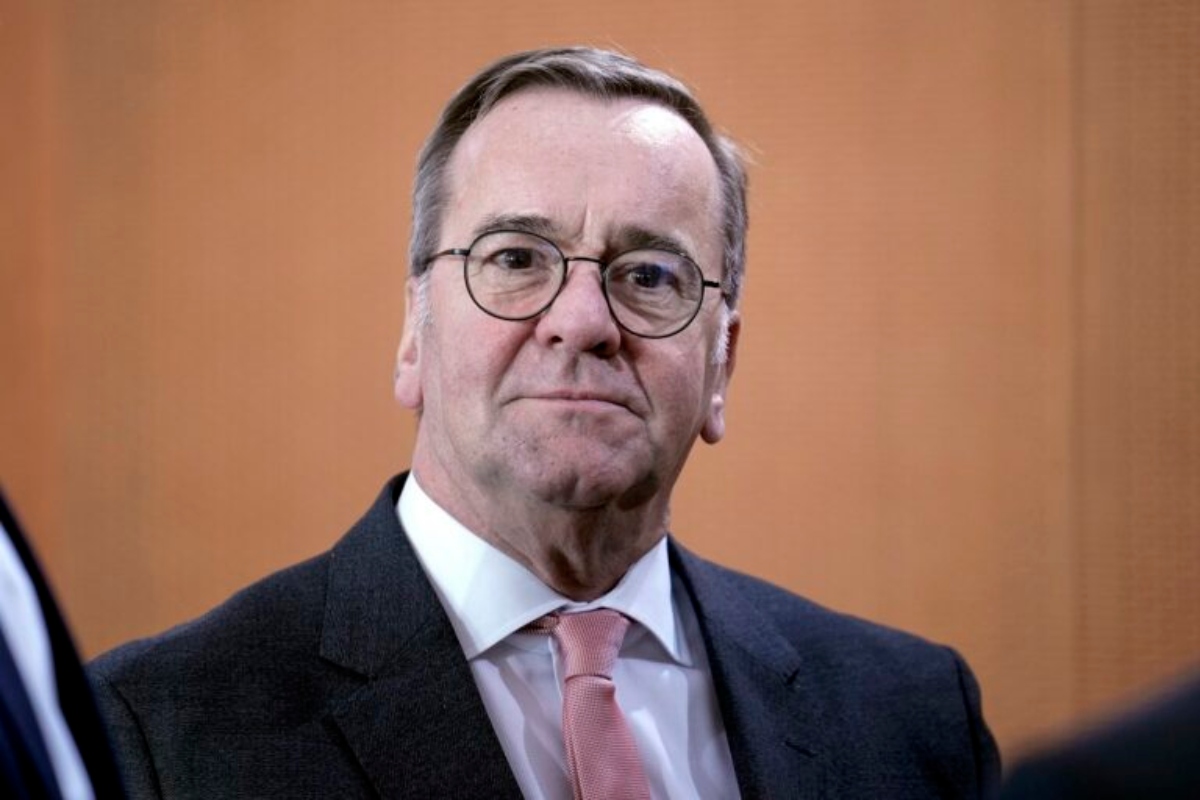 German Defence Minister Boris Pistorius attends the cabinet meeting at the chancellery in Berlin, Germany, Wednesday, Dec. 18, 2024. (AP Photo/Ebrahim Noroozi)