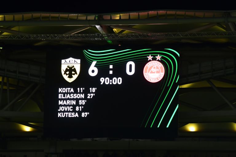 ΑΕΚ – Αμπερντίν 6-0: Ισοπεδωτική Ένωση, Έτοιμη για το Ντέρμπι