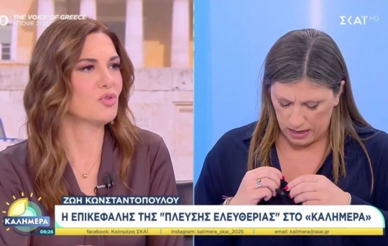 Απρόοπτο στον αέρα του ΣΚΑΪ: Η Ζωή Κωνσταντοπούλου εγκατέλειψε τη συνέντευξη on air