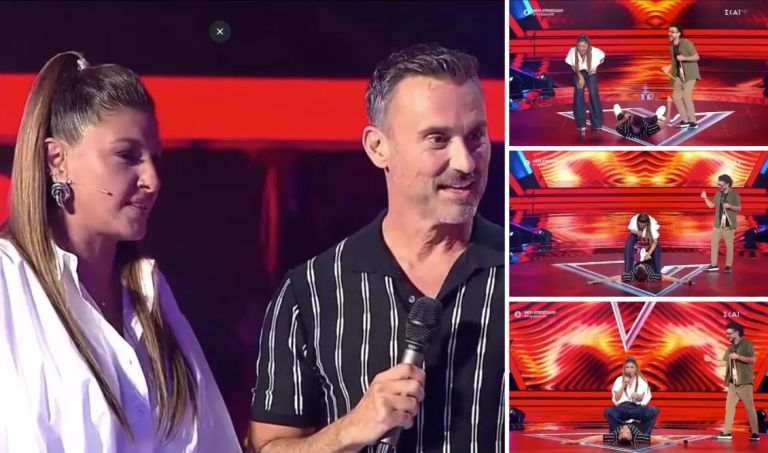 The Voice: Επική αναπαράσταση του “My Number One” από Παπαρίζου Καπουτζίδη-Στα πατώματα ο παρουσιαστής