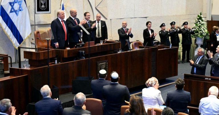 [Live] από την ισραηλινή βουλή η ιστορική ομιλία του Τραμπ