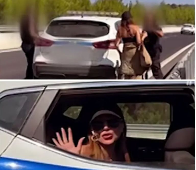 Βανδή: Χαμός στα social media από την μεταφορά της με περιπολικό μετά από βλάβη στο αυτοκίνητό της