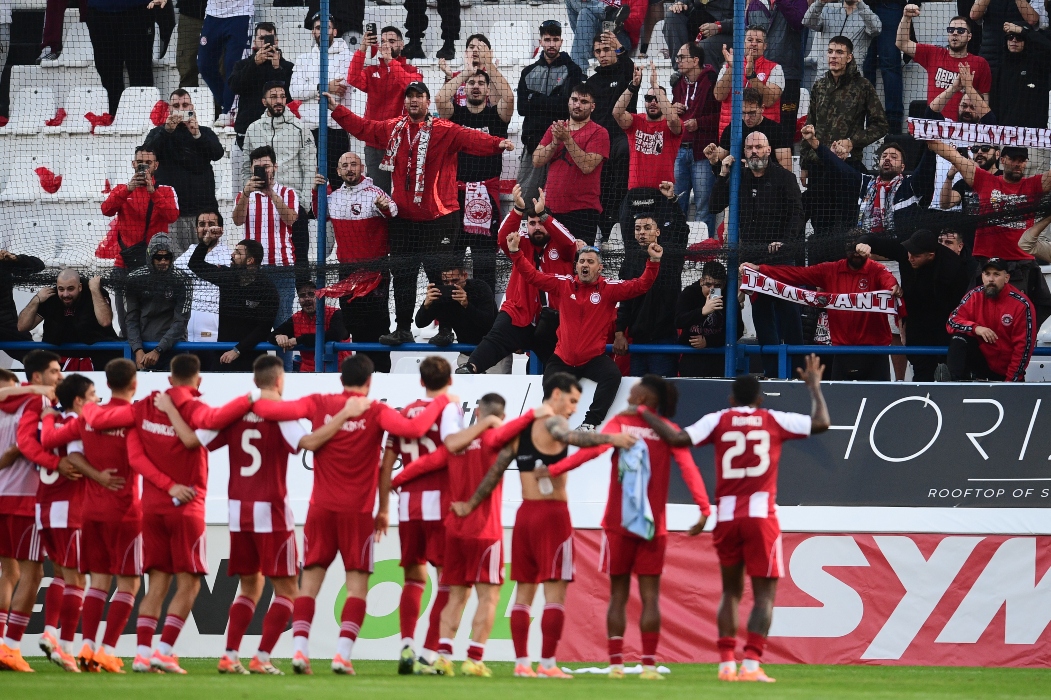 Κηφισιά – Ολυμπιακός 1-3: Διπλό κορυφής για τους πρωταθλητές Ελλάδας