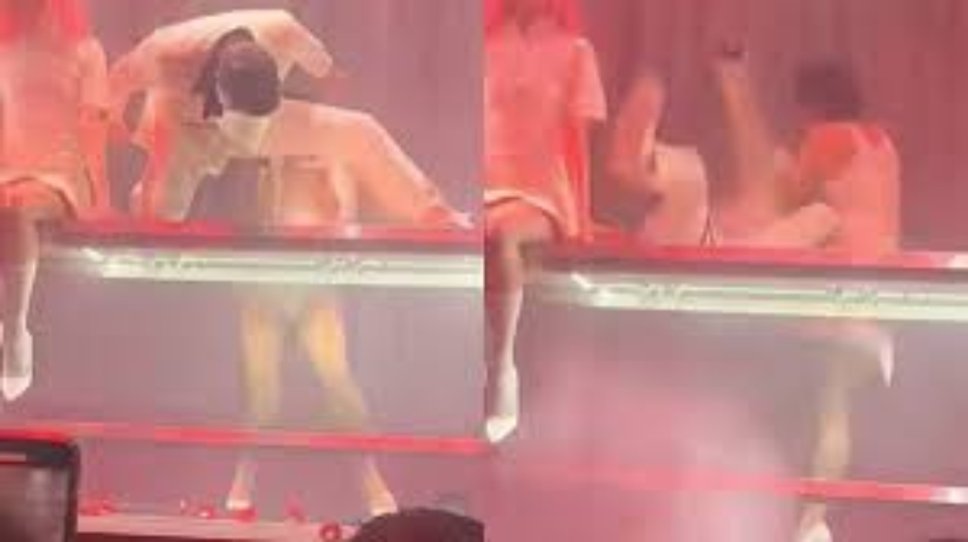 Σοκαριστικό ατύχημα στην πίστα για τον Σάκη Ρουβά: Έπεσε από πλατφόρμα μαζί με τη χορεύτριά του [vid]