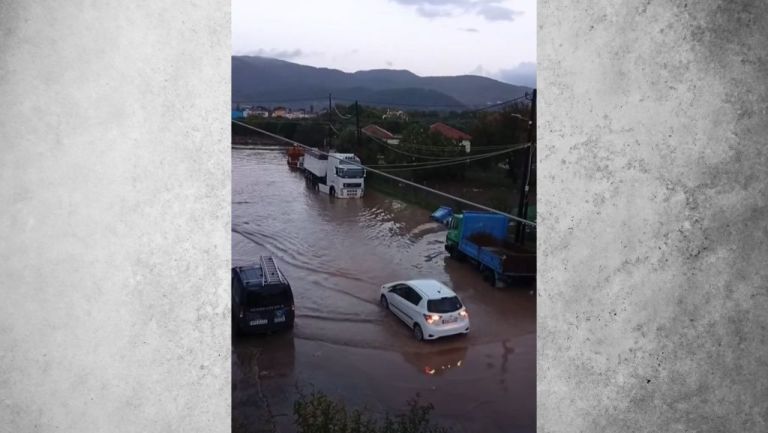 Κακοκαιρία «σαρώνει» τη Λέσβο – Σπίτια και καταστήματα πλημμύρισαν στη Σκάλα Καλλονής