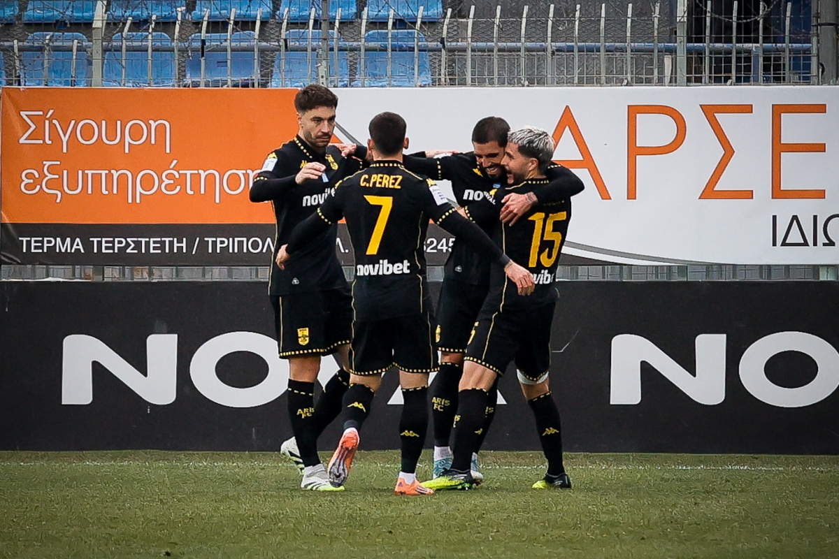 Αστέρας Τρίπολης – Άρης: Μείωσαν τη διαφορά τους από την πρώτη 6άδα oι «κίτρινοι» στη Super League