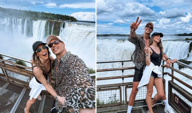 Αθηνά Οικονομάκου και Μπρούνο Τσερέλα στους Καταρράκτες Ιγκουασού: Οι εικόνες που κόβουν την ανάσα