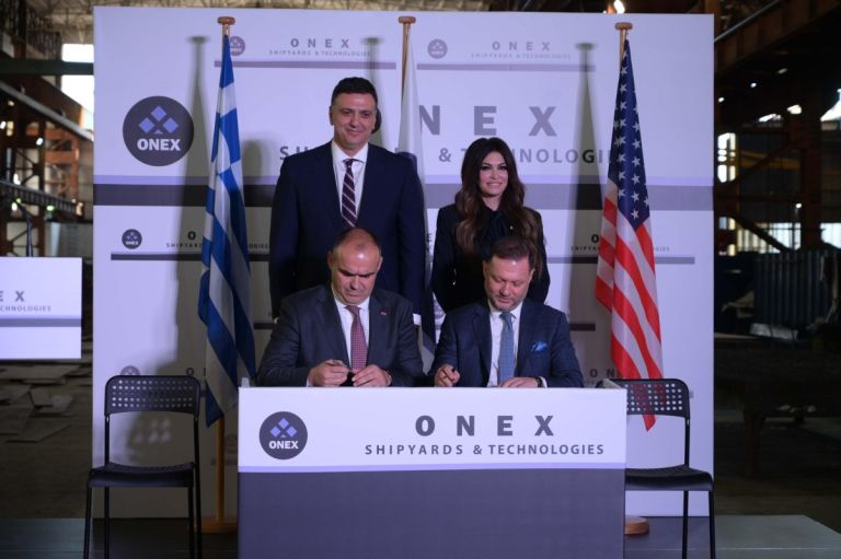 Κίμπερλι Γκιλφόιλ: Επίσκεψη στα ναυπηγεία Ελευσίνας της ONEX και στο «BOSPOROS» της Tsakos Energy Navigation