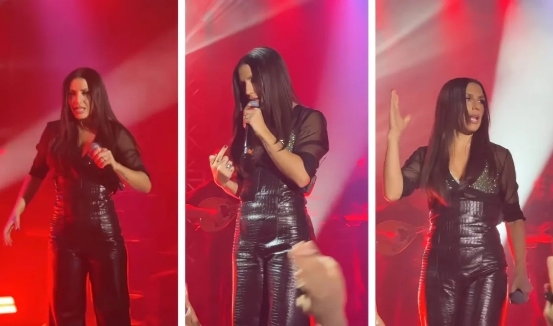 Έγινε χαμός!Η Καλλιμάνη σταμάτησε το τραγούδι και “άδειασε” θαμώνα-“Πετάς λουλούδια με νερό στο πρόσωπό μου”