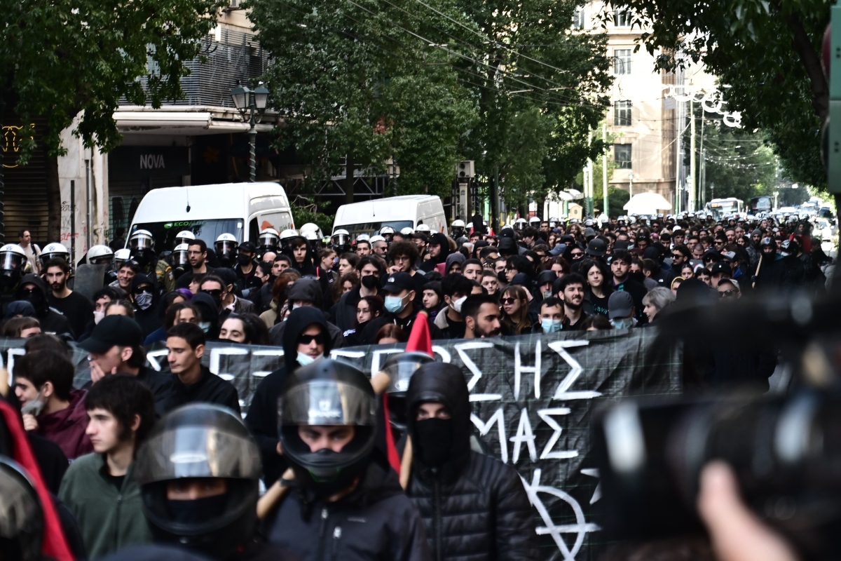 Χωρίς εντάσεις η μαθητική-φοιτητική πορεία στην Αθήνα στη μνήμη του Αλέξανδρου Γρηγορόπουλου