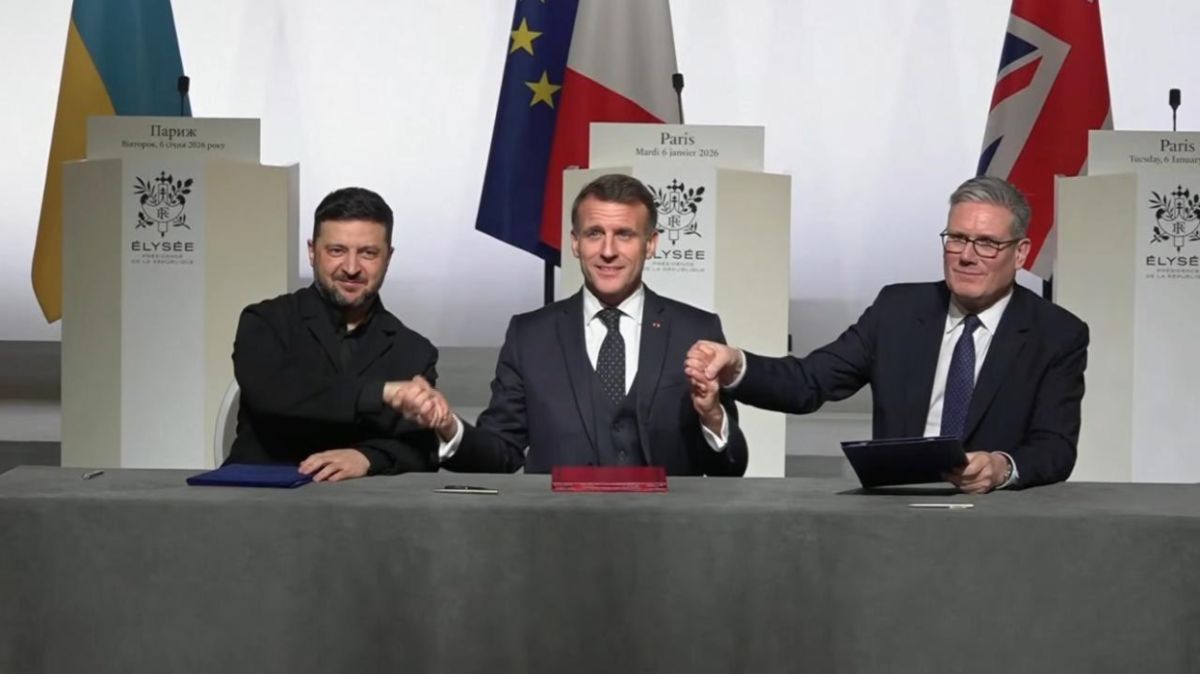 Μακρόν, Στάρμερ και Ζελένσκι υπέγραψαν δήλωση προθέσεων για την ανάπτυξη πολυεθνικής δύναμης στην Ουκρανία