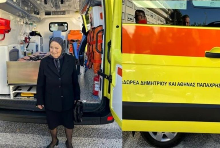 Μεσολόγγι: Στο συνεργείο επί μισό χρόνο το ασθενοφόρο που είχε δωρίσει η συνταξιούχος Αθηνά Παπαχρήστου