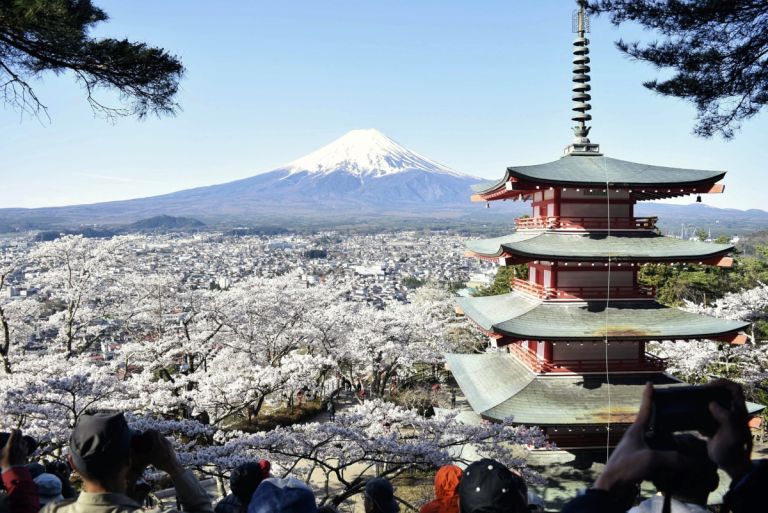 Ιαπωνία λέει «φτάνει»: Ακυρώνεται το φεστιβάλ Σακούρα στο «κάδρο» του Φούτζι λόγω υπερτουρισμού