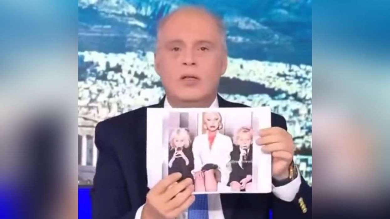 Ο Βελόπουλος δείχνει Lady Gaga από το American Horror Story και υποστηρίζει ότι είναι απ’ τα αρχεία Epstein