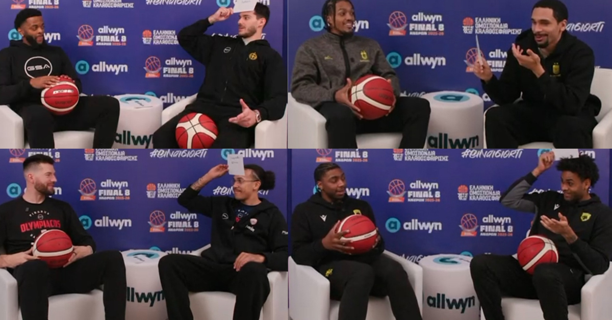 Allwyn Final 8: Οι παίκτες των πρώτων προημιτελικών περιγράφουν συμπαίκτες τους σε 24 δευτερόλεπτα [vid]