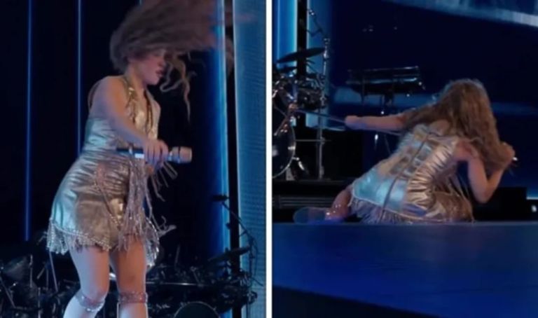 Ατύχημα για τη Σακίρα στην σκηνή: Γλίστρησε και έπεσε ενώ τραγουδούσε – Σοκαρισμένο το κοινό [vid]