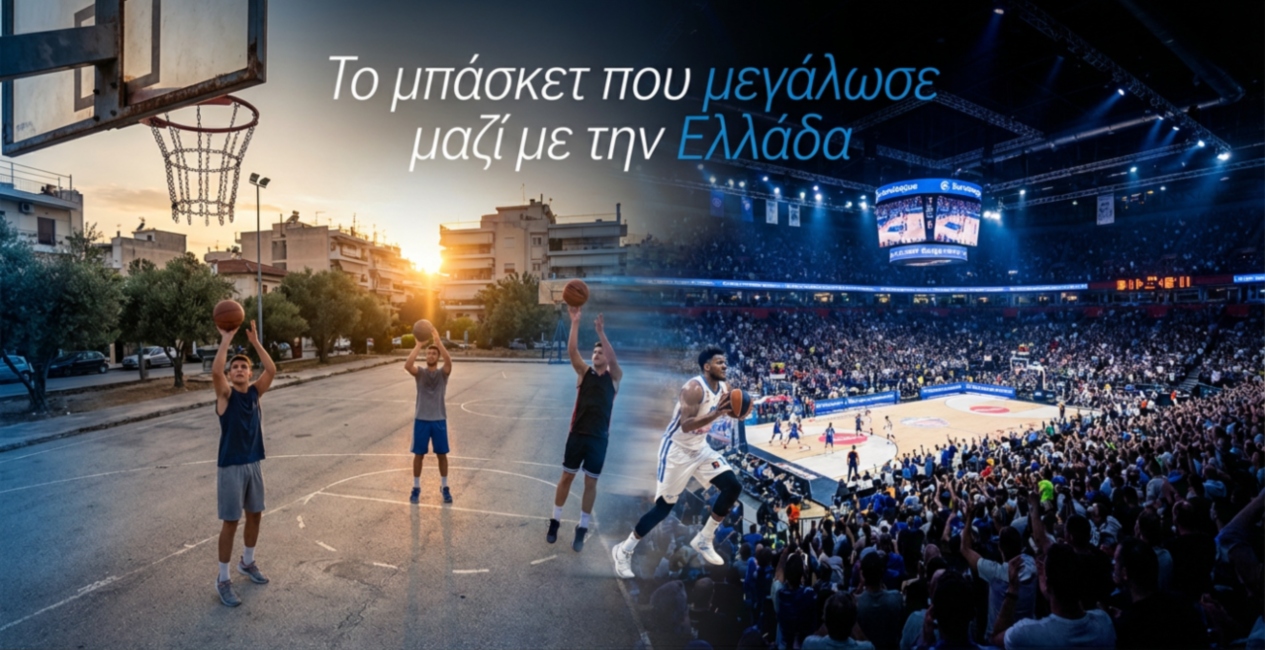 Από τα γήπεδα της γειτονιάς στις αρένες της Ευρωλίγκας – Η άνοδος του μπάσκετ στην Ελλάδα