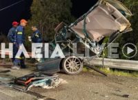 Σοβαρό τροχαίο στην Πύργου – Κυπαρισσίας: Αυτοκίνητο κόπηκε στα δύο, σε κρίσιμη κατάσταση 30χρονος οδηγός