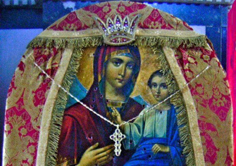 Παναγία Μελικιώτισσα: Η Θαυματουργή εικόνα της Παναγίας με 55 σφαίρες