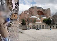 Συνελήφθησαν γιατί άνοιξαν ελληνική σημαία με σταυρό μέσα στην Αγιά Σοφιά, τη Μεγάλη Πέμπτη [vid]