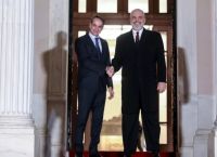 Συνάντηση Μητσοτάκη με Έντι Ράμα στο Μέγαρο Μαξίμου