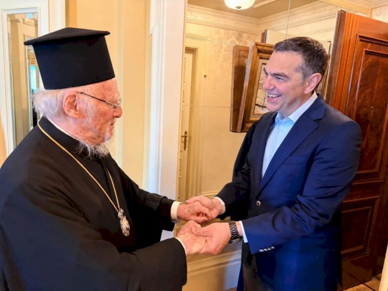 Ο Οικουμενικός Πατριάρχης Βαρθολομαίος συναντήθηκε με τον Αλέξη Τσίπρα