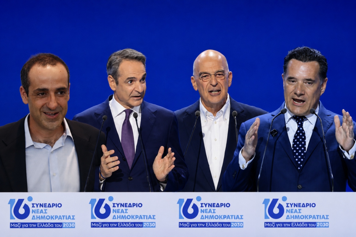 Μητσοτάκης, Άδωνις, Δένδιας, Δημητριάδης: “Μαζί μέχρι τις κάλπες – μετά πόλεμος” στη ΝΔ