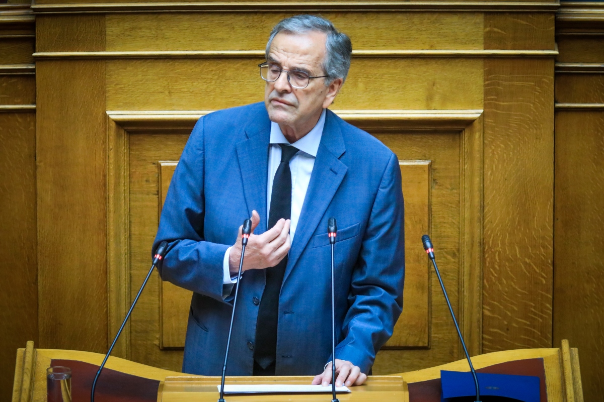 «“Η Ελλάδα δεν είναι ιδιοκτησία σας”: Σφοδρή επίθεση Σαμαρά στη Βουλή για υποκλοπές και ελληνοτουρκικά»